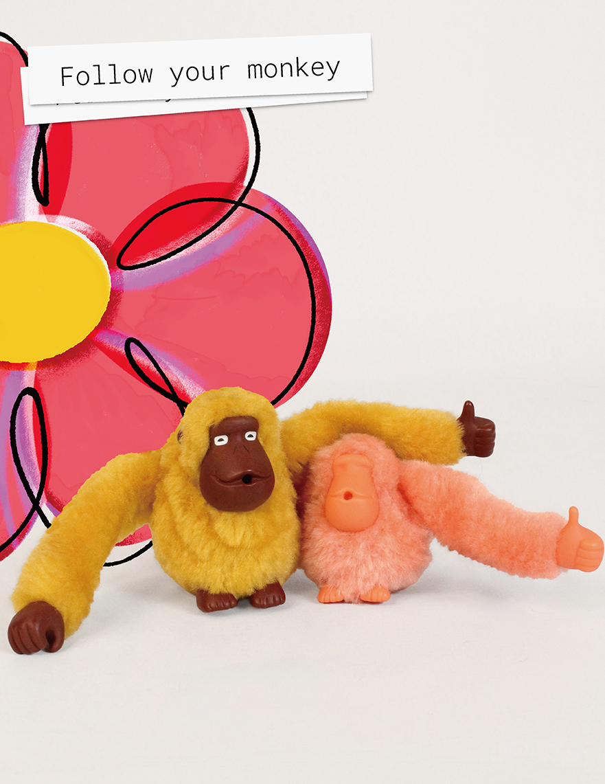 「Follow your monkey」あなたのkipling「モンキー」をみつけて!